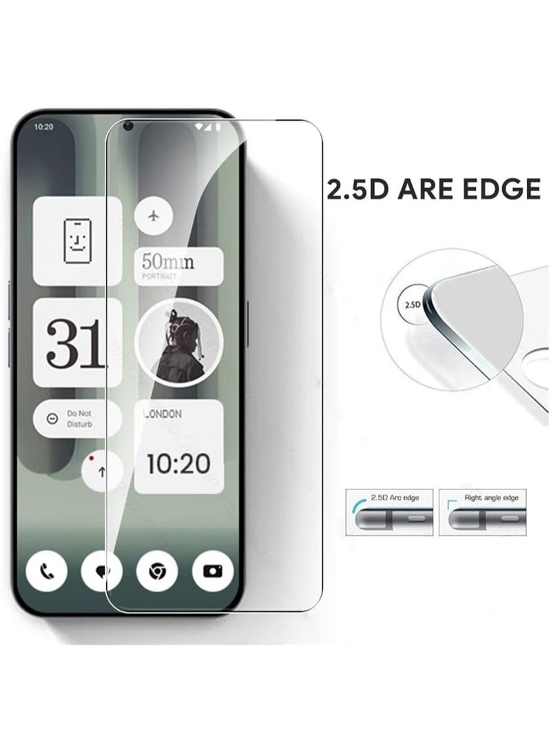 Tempered Glass Compatible with Nothing Phone (2a) Plus 2024, 【2 Pack】 Screen Protector and 【2 Pack】 Camera Lens Protector, HD Transparent, Ultra-thin, 9H Hardness Bubble-Free - Image 5
